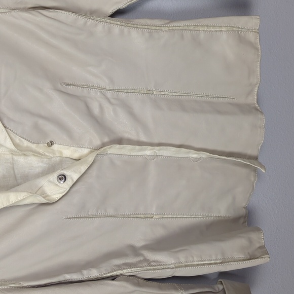 Armani Collezioni Vintage 2000's Leather Jacket 100% Angelo lamb skin Size 8 - Picture 3 of 11